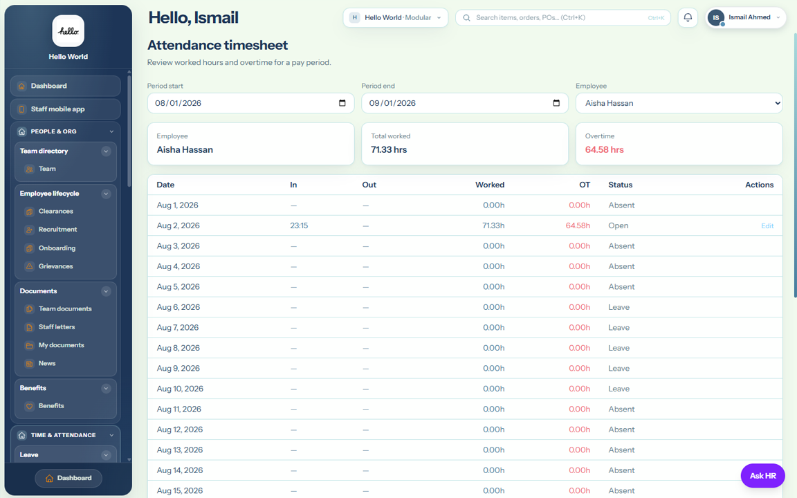 Product screenshot